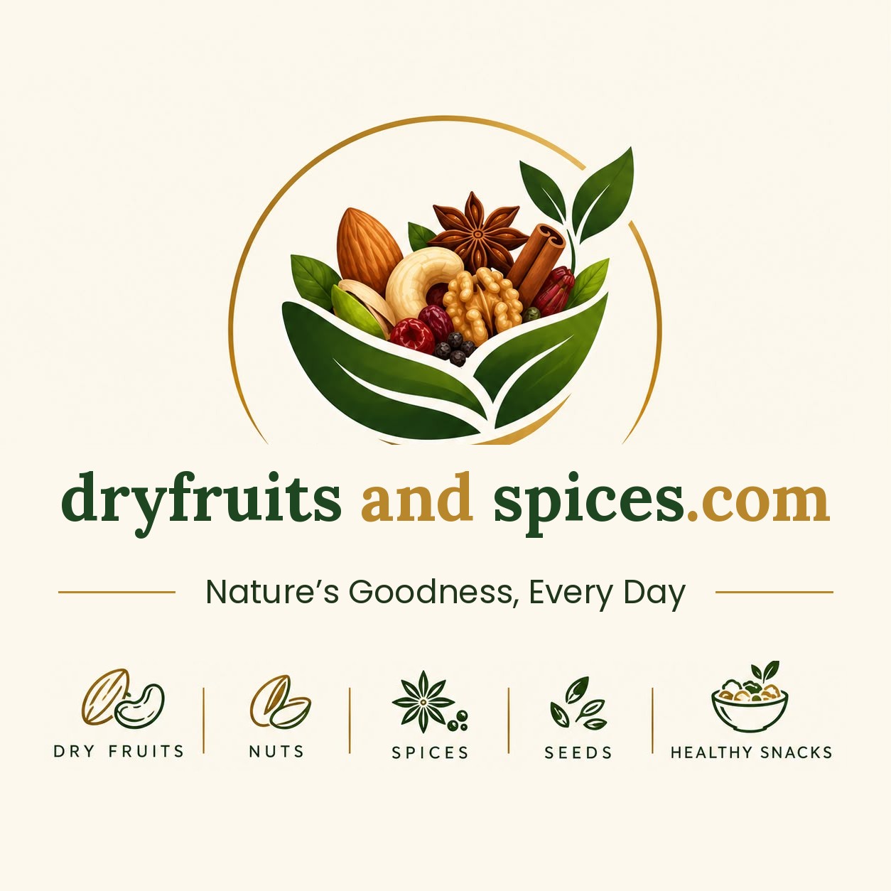 Dry Fruits and Spices logo — Nature’s Goodness, Every Day